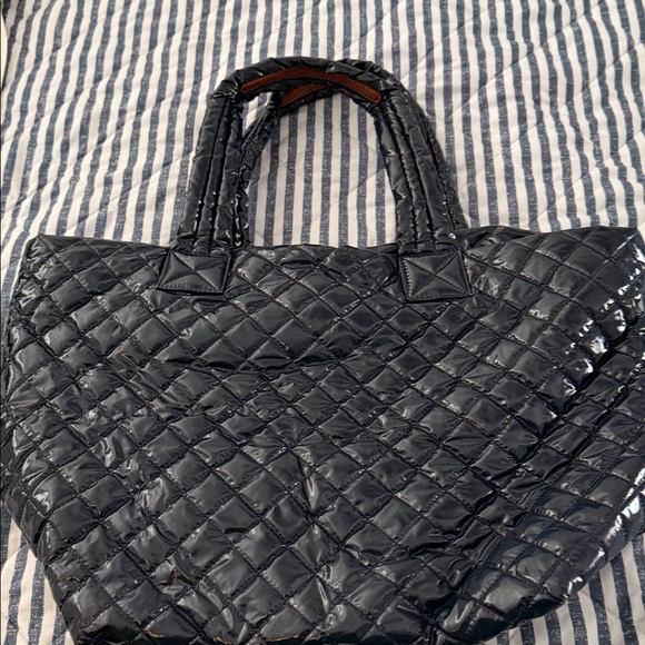 MZ Wallace Navy Laquer Tote - Picture 7 of 10